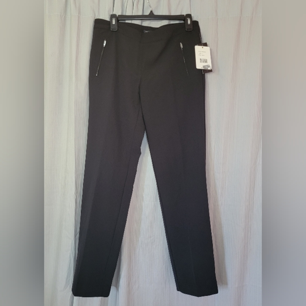 NWT Zac & Rachel Bond 18 black pull-on dress pants size 8